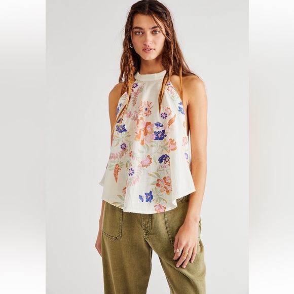 Free People Emily Printed Tank, size XS - Picture 6 of 6